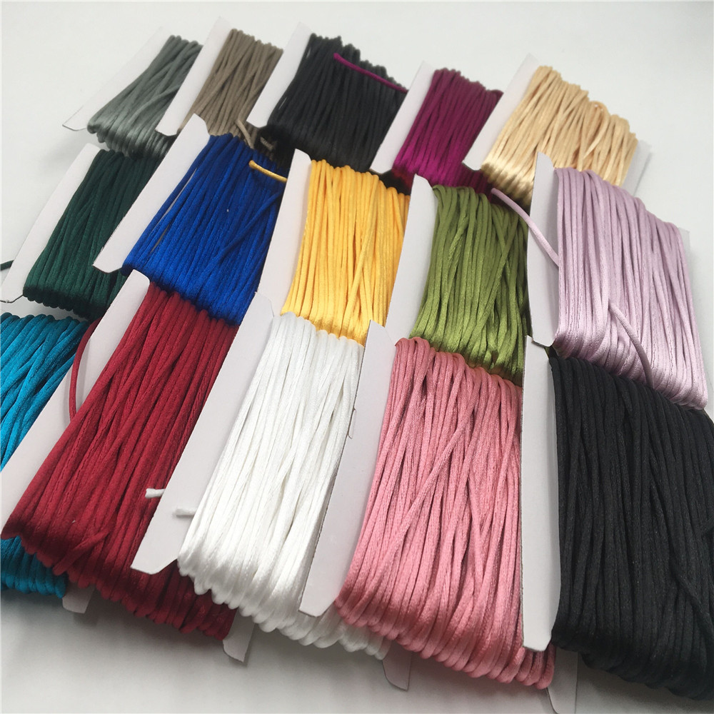 Ribbon Wired Satin - 2Mm Đầm Macrame Lụa Macrame Dây