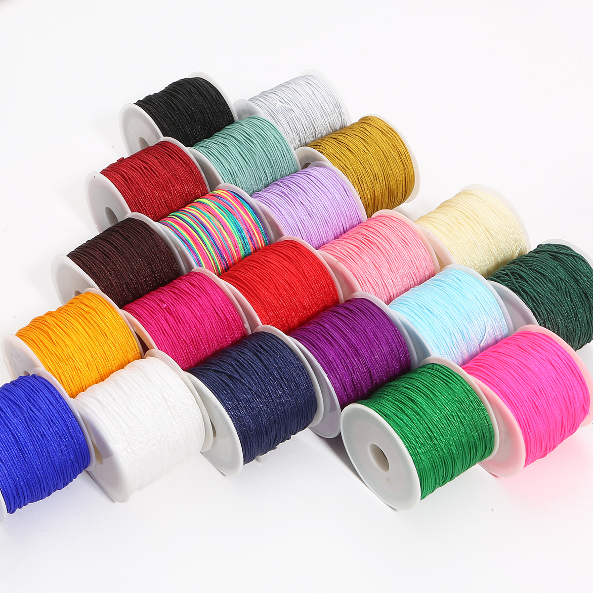 Ribbon Wired Satin - 0.8mm 45m Crafts Nylon Cord For