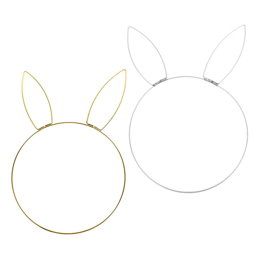 Wreath Form Wire - 2Pcs Rabbit Head Floral Wreath Ring