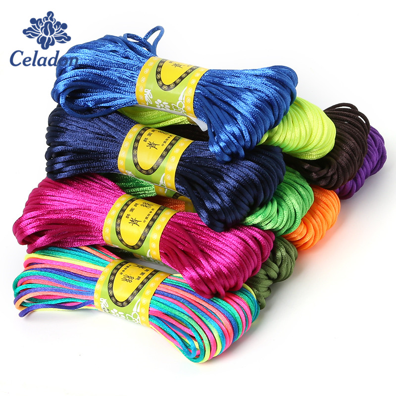 Ribbon Wired Satin - 2mm 20meter Soft Satin Rattail Silk