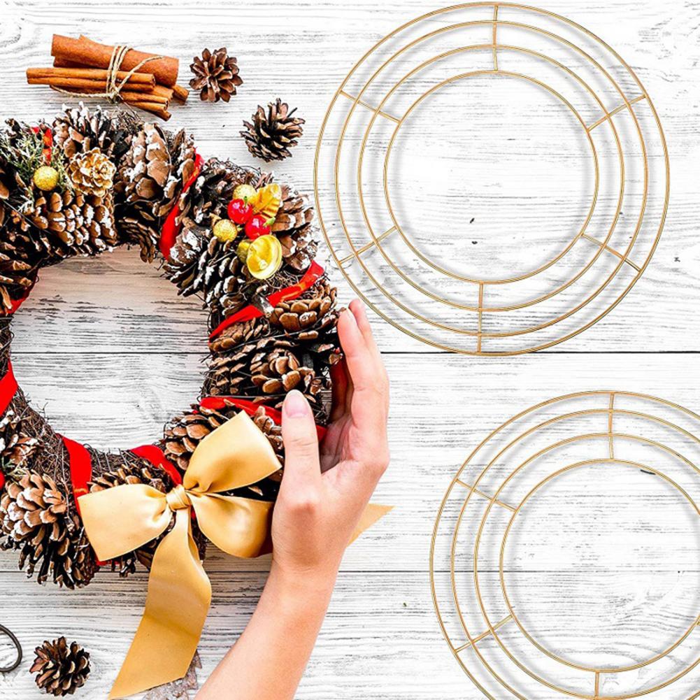 Wreath Form Wire - 20-40cm Wreath Frame Wall Hanging Metal