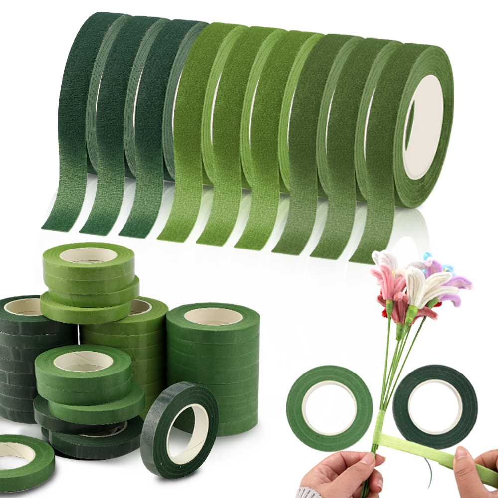 Florist Supply Paper - Floriculture Tape Self-adhesive Bouquet Floral Stem