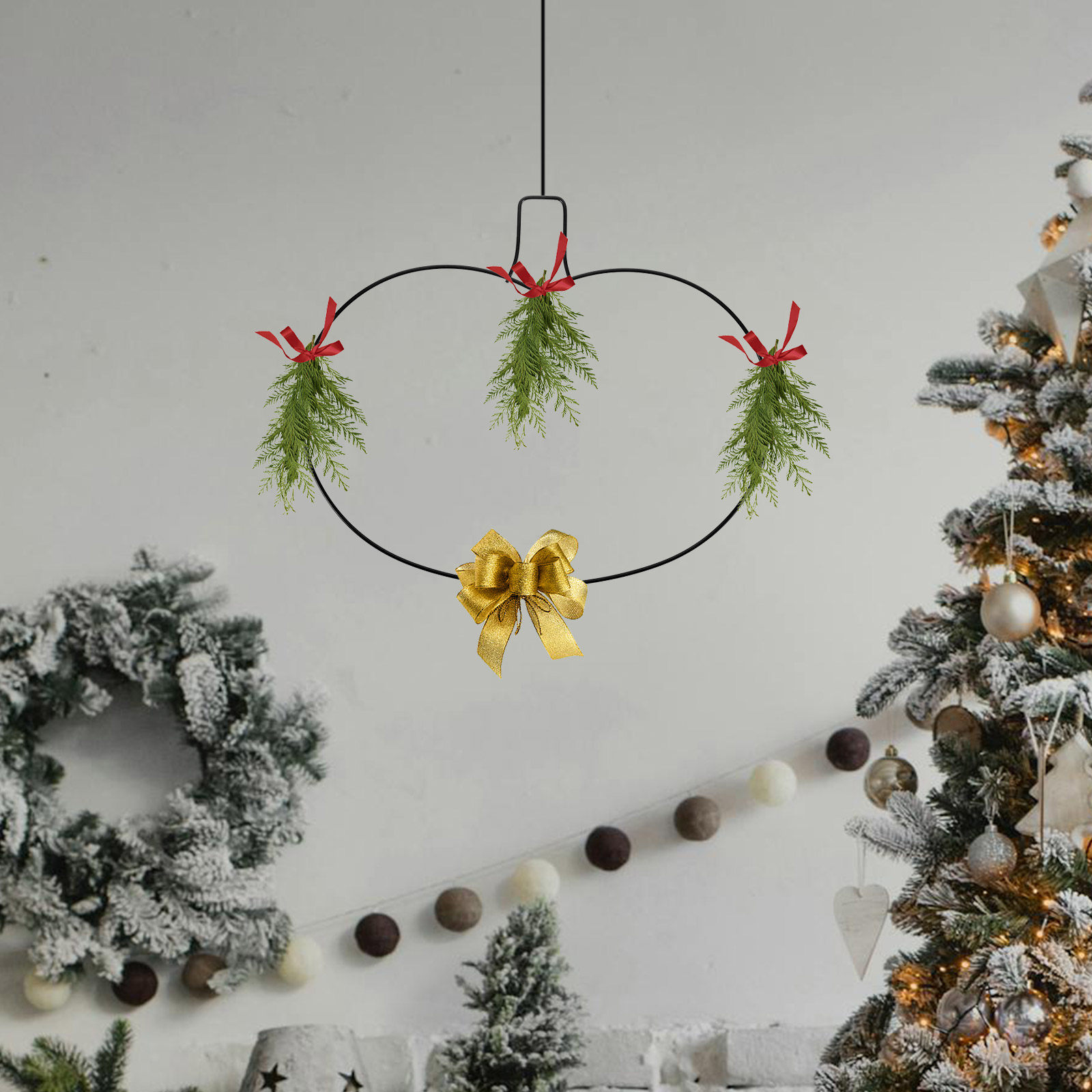 Wreath Form Wire - Pumpkin Shaped Metal Wreath Frame for