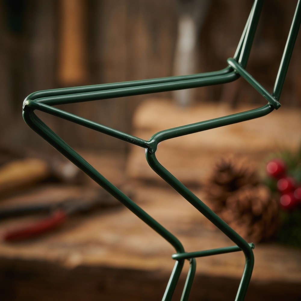 Wreath Form Wire - Festive Hanging Metal Wire Star Wreath