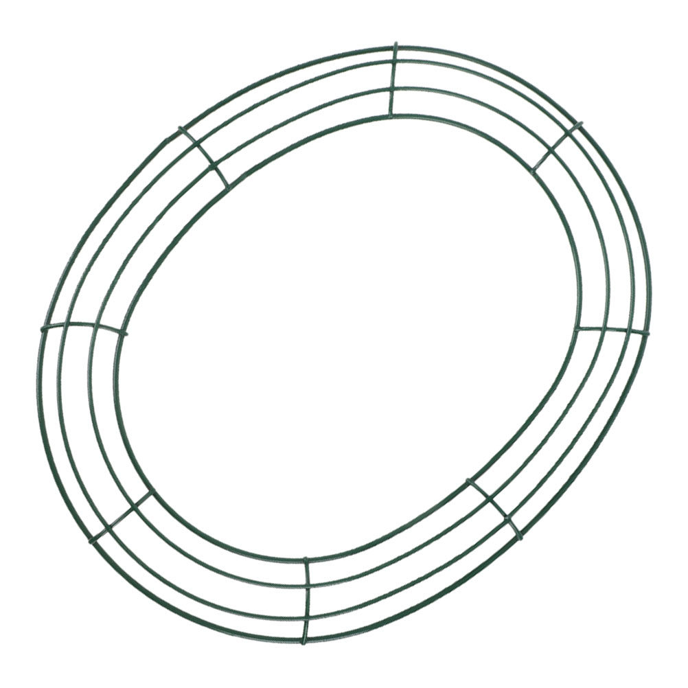 Wreath Form Wire - Egg Shaped Wreath Frame Iron Round
