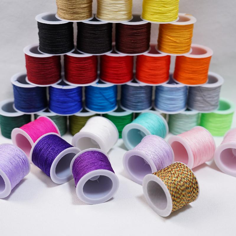 Ribbon Wired Satin - New 50M 0.8mm Crafts Nylon Cord