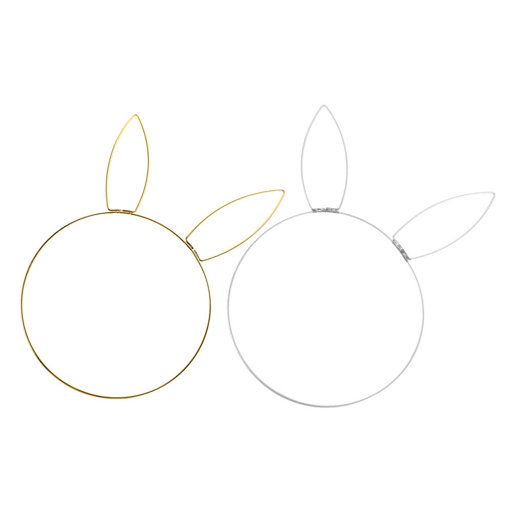 Wreath Form Wire - 2Pcs Rabbit Head Floral Wreath Ring