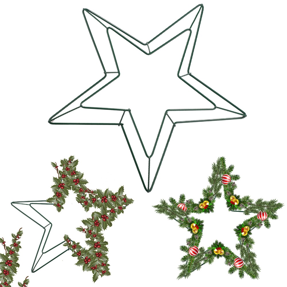 Personalizable Metal Wire Star - đánh giá và giá Wreath Form Wire