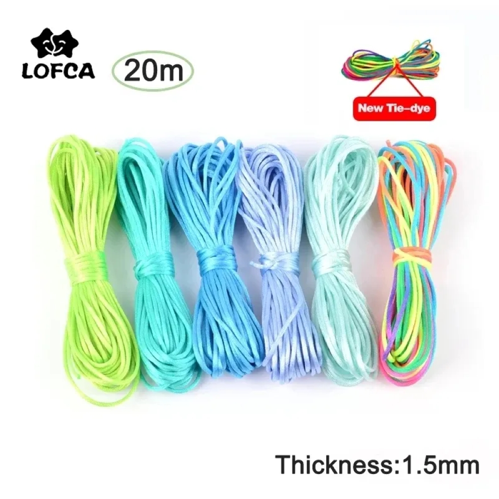 20 Mét/lô DIY Dây Nylon 1.5Mm  - đánh giá và giá Ribbon Wired Satin