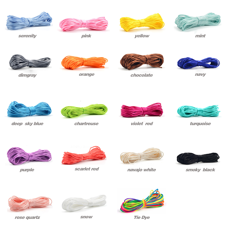 20 Mét/lô DIY Dây Nylon 1.5Mm  - đánh giá và giá Ribbon Wired Satin