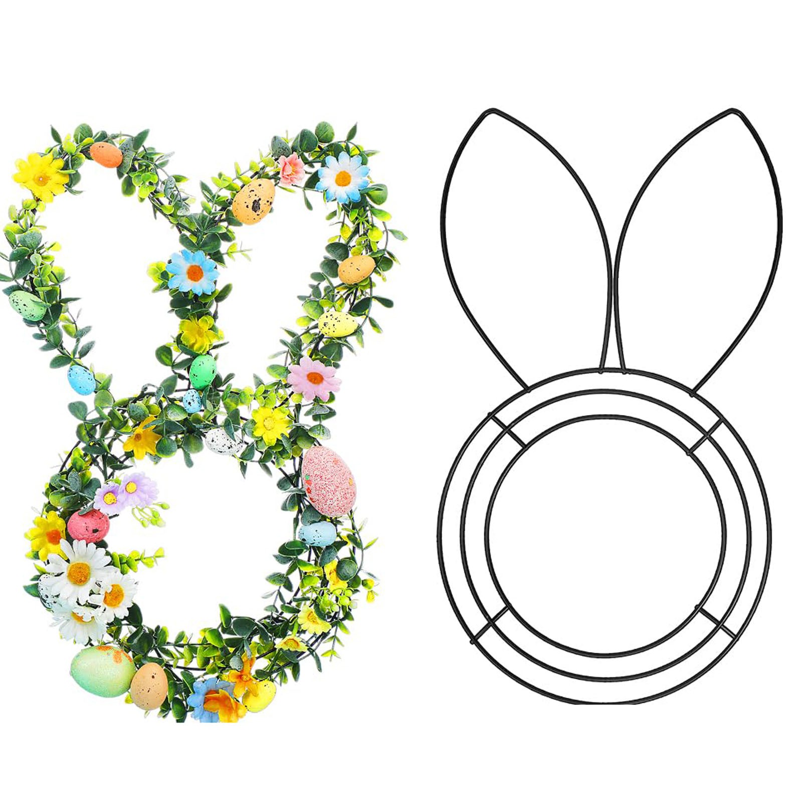 Easter Bunny Shaped Wire Wreat - đánh giá và giá Wreath Form Wire