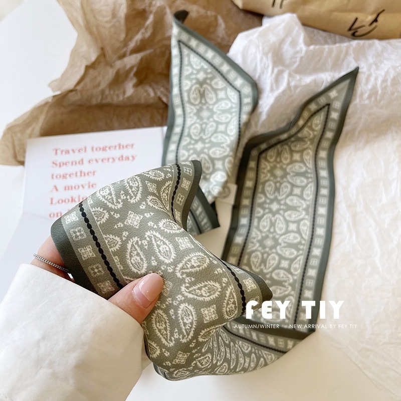 Set Series Silk Satin Scarf Wo - đánh giá và giá Ribbon Wired Satin