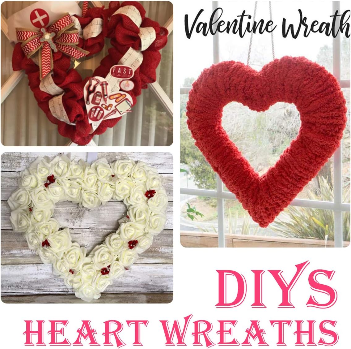 3 Pack Premium Metal Heart  Fo - đánh giá và giá Wreath Form Wire