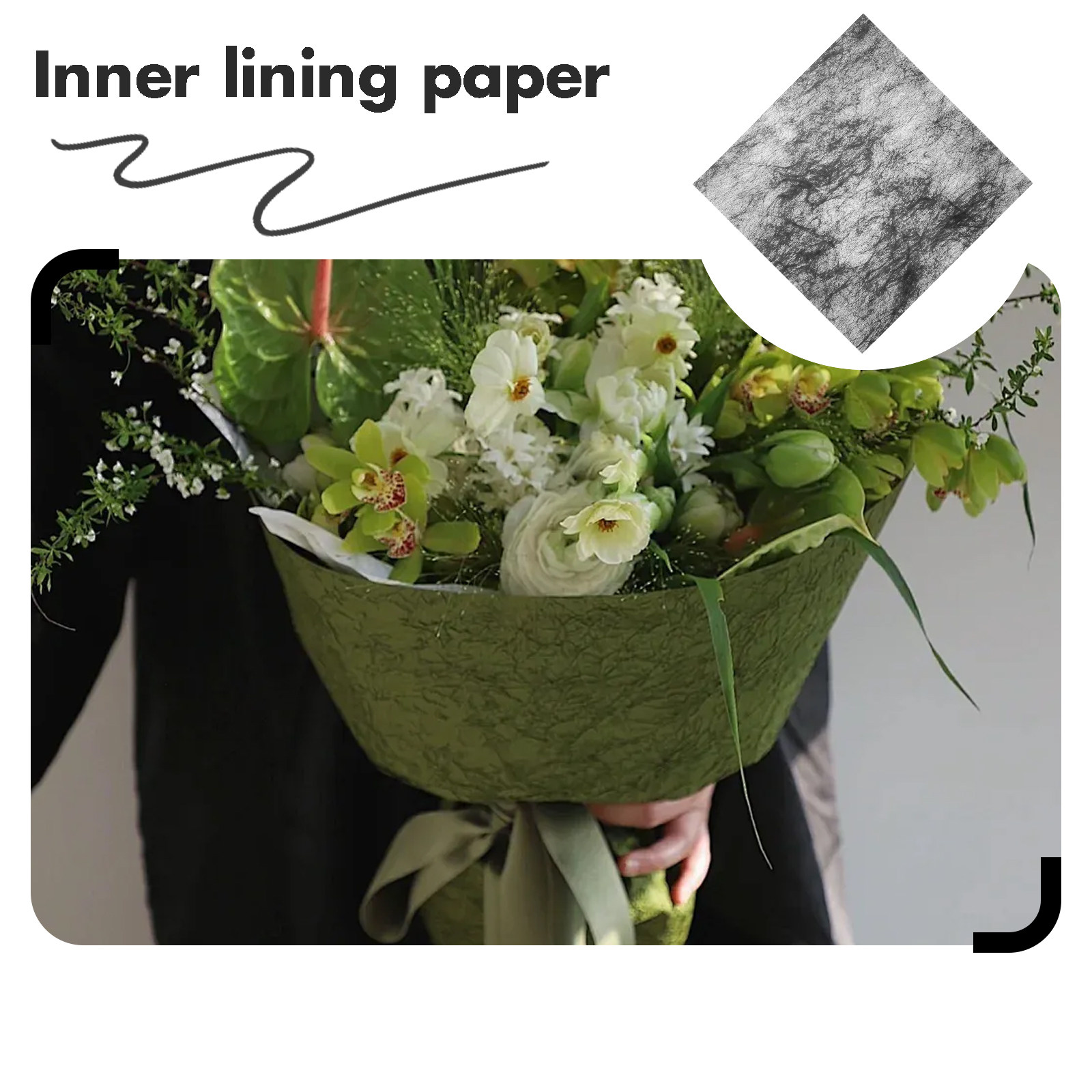 50Sheet Elegant Hand-Crumpled  - đánh giá và giá Florist Supply Paper