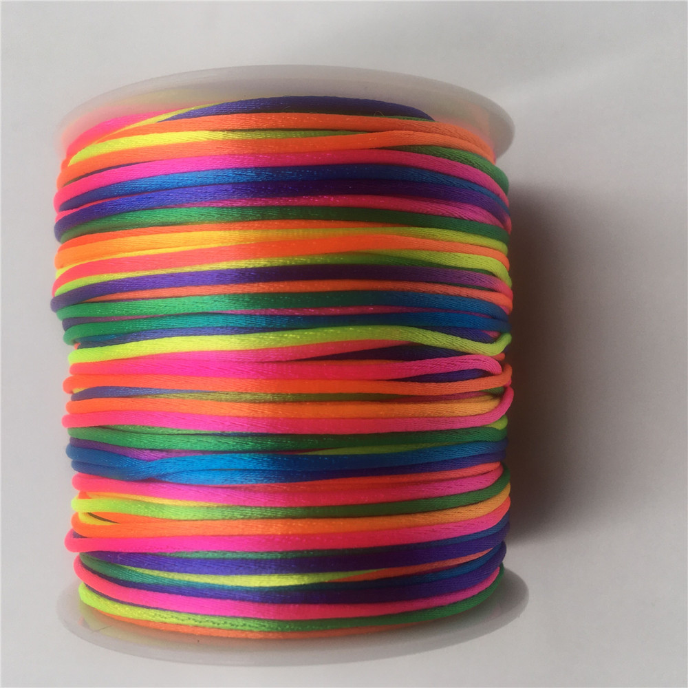 1MM 50 Mét Cầu Vồng Macrame Dâ - đánh giá và giá Ribbon Wired Satin