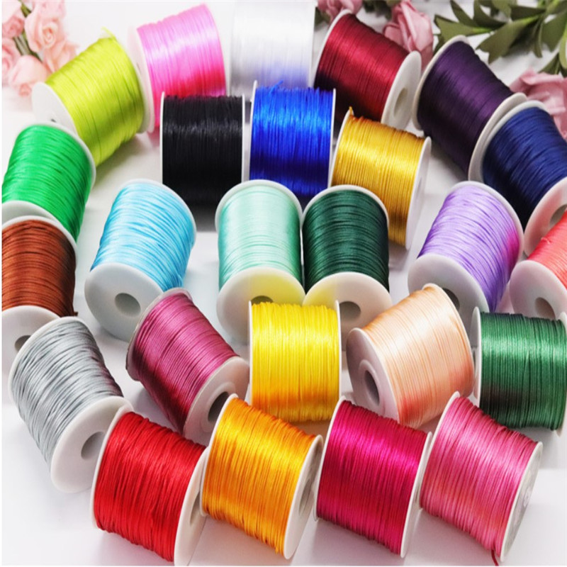1MM 50 Mét Cầu Vồng Macrame Dâ - đánh giá và giá Ribbon Wired Satin