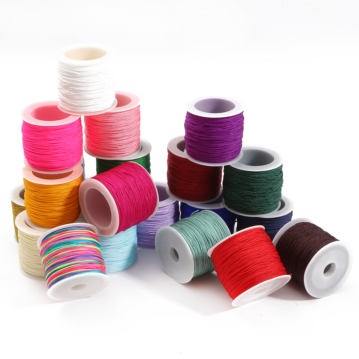 0.8mm 45m Crafts Nylon Cord Fo - đánh giá và giá Ribbon Wired Satin