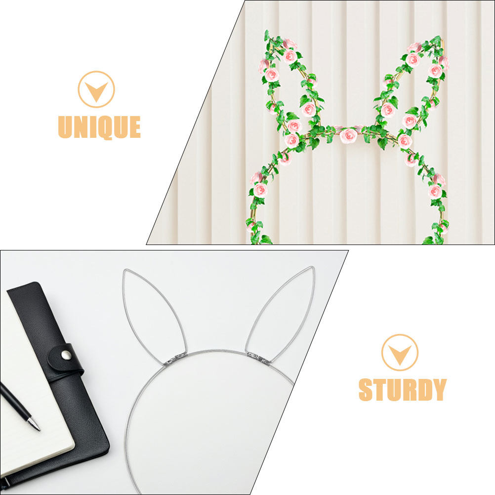 2Pcs Rabbit Head Floral Wreath - đánh giá và giá Wreath Form Wire