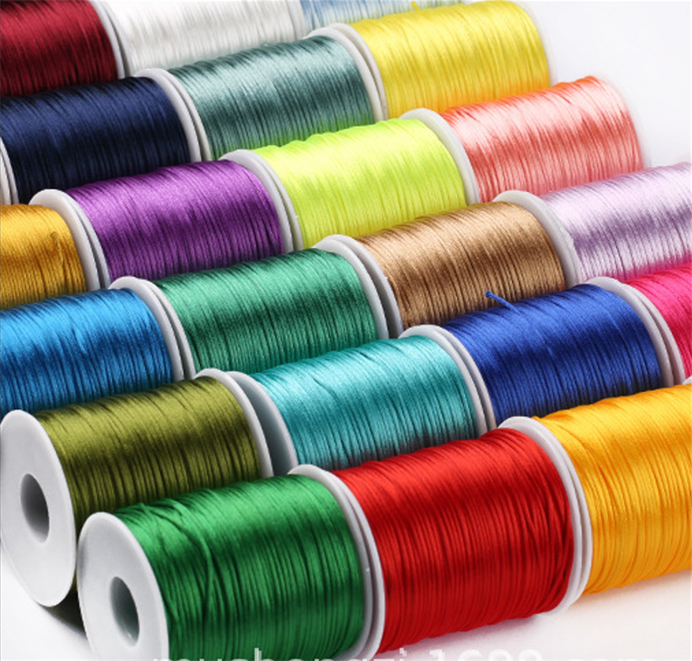 1mm Rope  50meters/roll Satin  - đánh giá và giá Ribbon Wired Satin