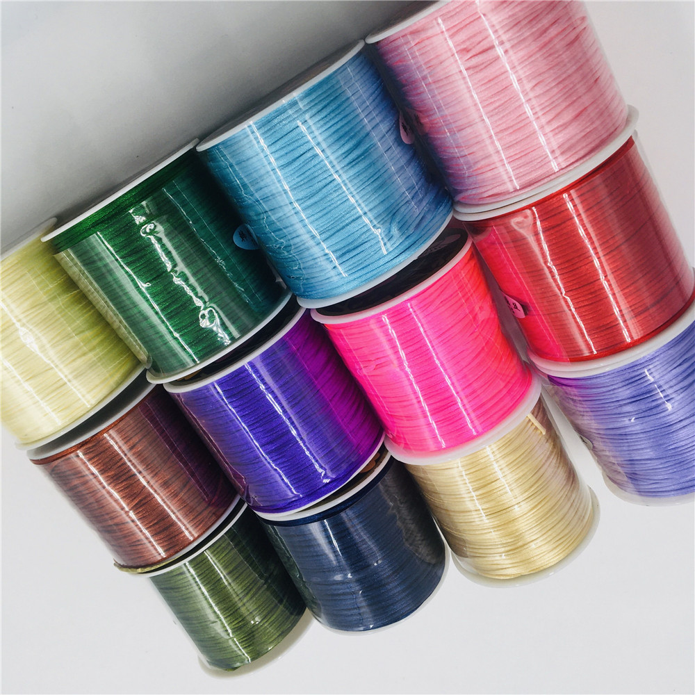1mm Rope  50meters/roll Satin  - đánh giá và giá Ribbon Wired Satin