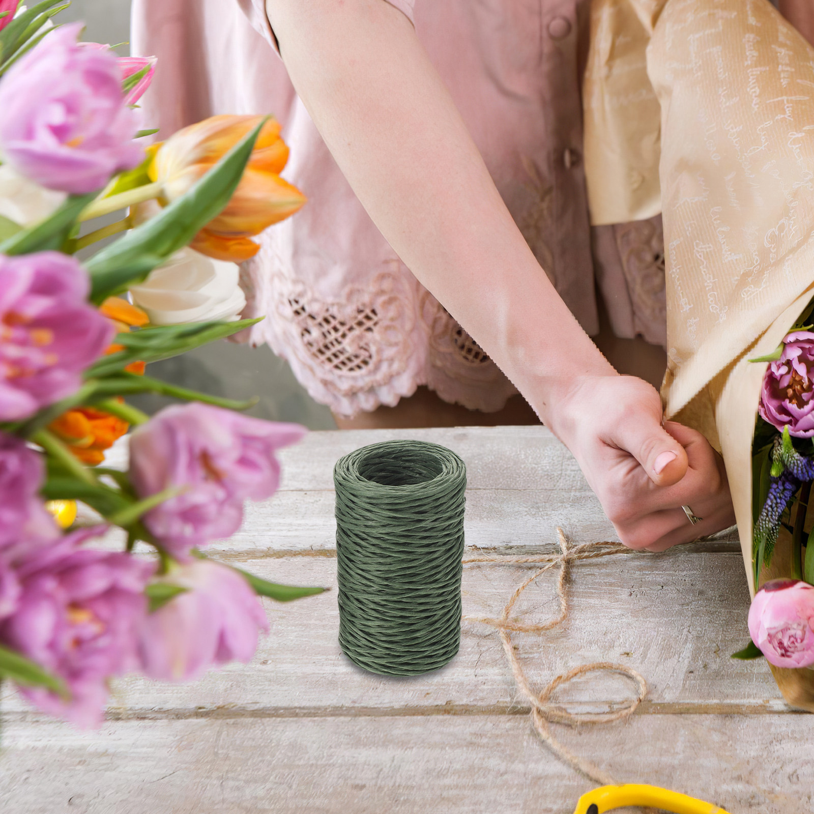 2 Rolls Paper Covered Florist  - đánh giá và giá Florist Supply Paper