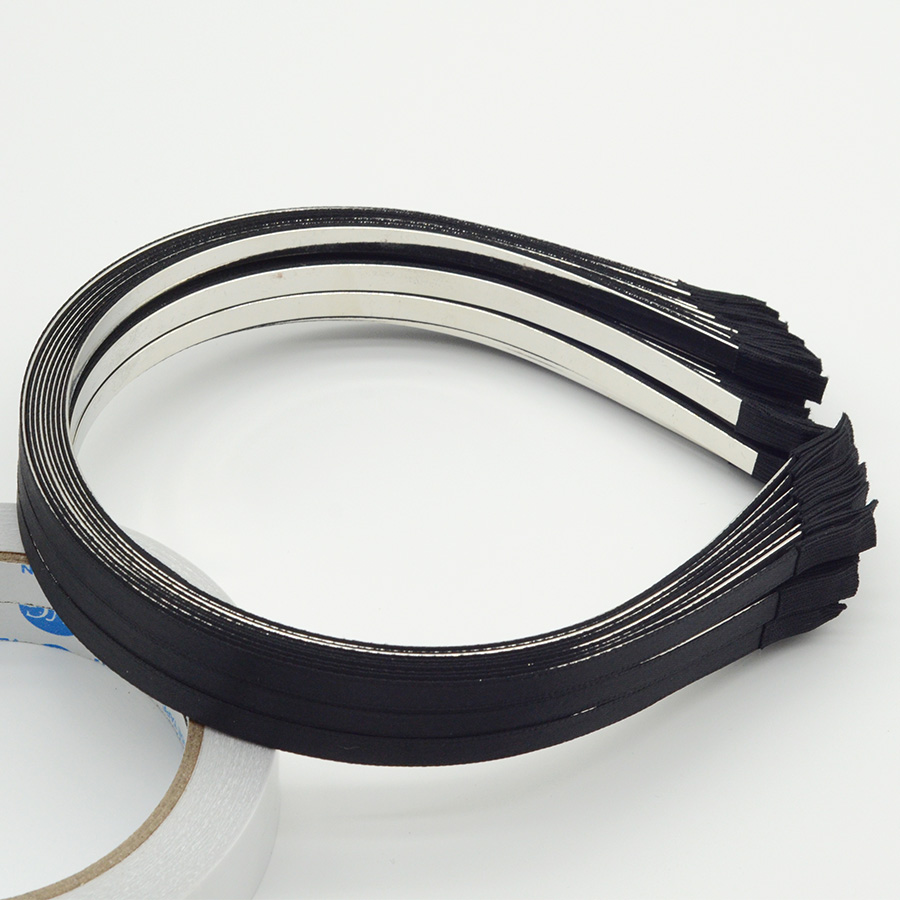 10 Cái 5Mm Màu Đen Nơ Bao Phủ  - đánh giá và giá Ribbon Wired Satin