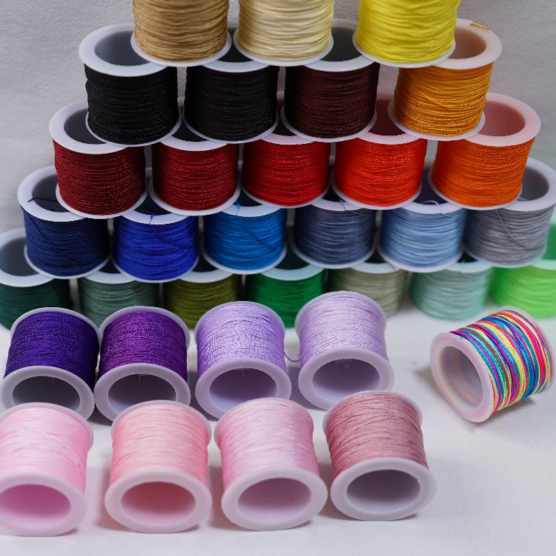 New 50M 0.8mm Crafts Nylon Cor - đánh giá và giá Ribbon Wired Satin