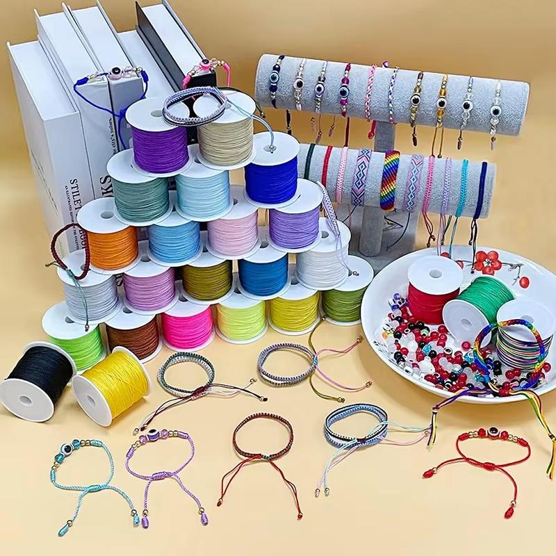 New 50M 0.8mm Crafts Nylon Cor - đánh giá và giá Ribbon Wired Satin