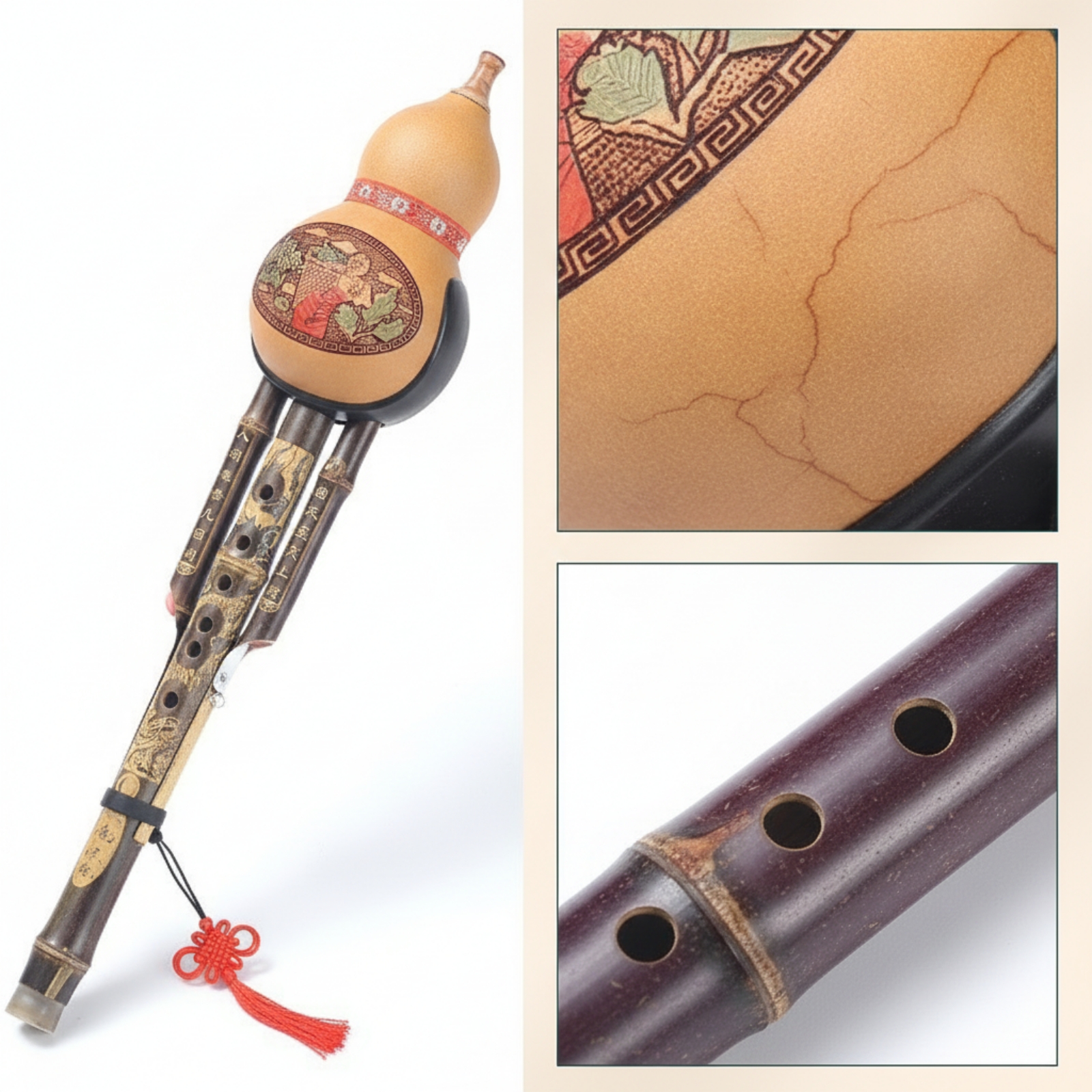 Hulusi Ornamental Gourd Flute  - đánh giá và giá B&J Florist Supply Nyc
