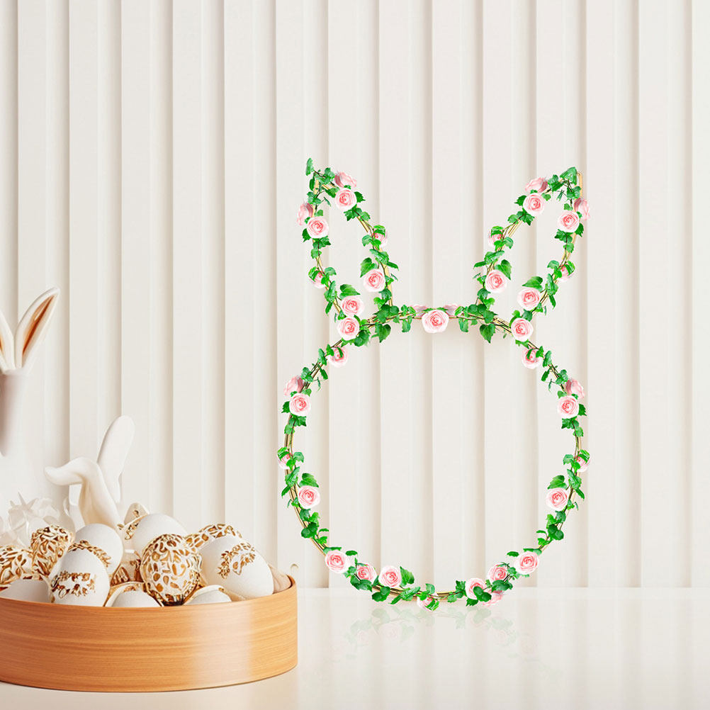 2Pcs Rabbit Head Floral Wreath - đánh giá và giá Wreath Form Wire